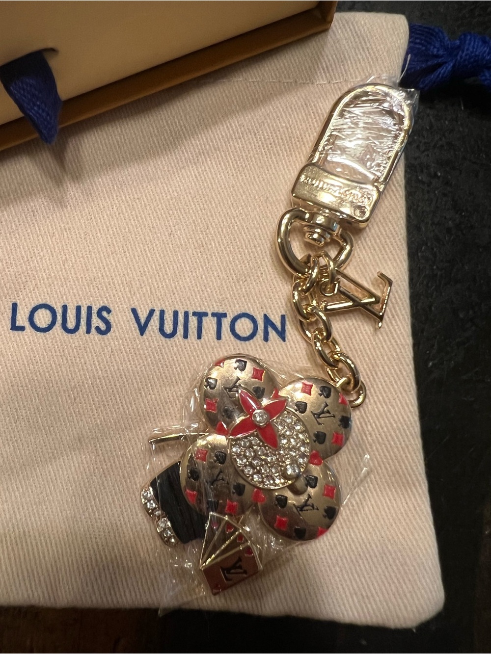 Louis Vuitton Vivienne Bag Charm Featuring Card Game Designs (Dust Bag and Box) - Picture 7 of 7